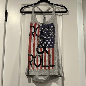 Women’s Gray Rock & Roll Tank Top